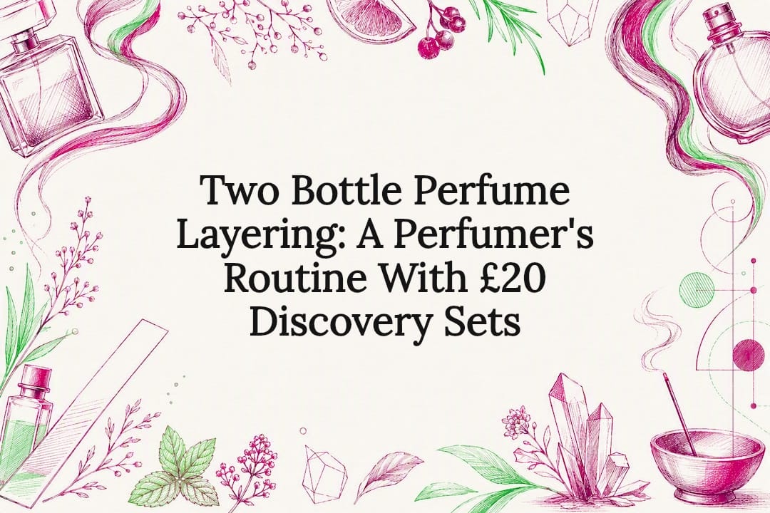 Decorative perfume layering title card
