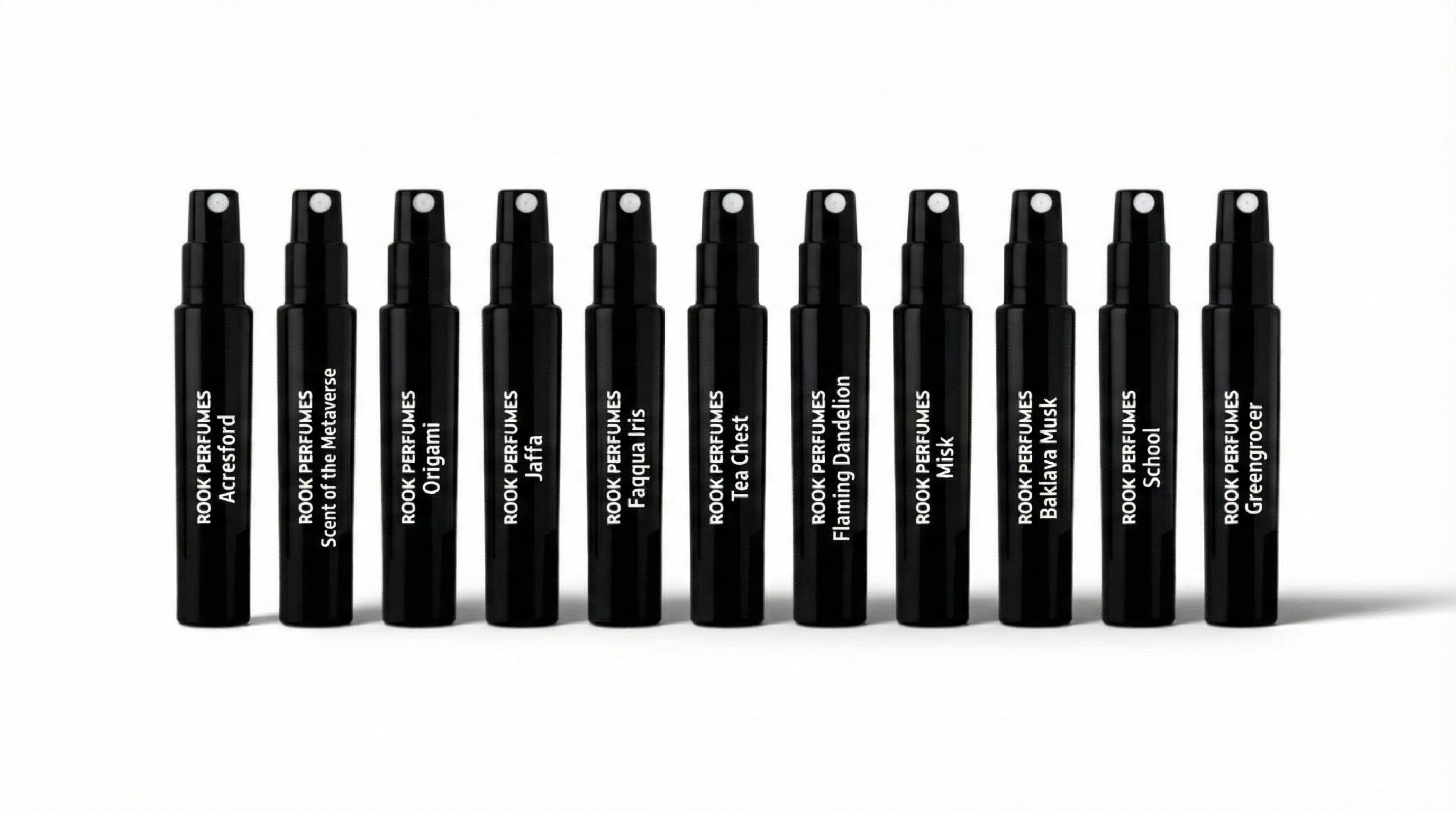 Rook Perfumes London Enthusiast Set featuring unique unisex fragrances and a £25 voucher displayed elegantly.