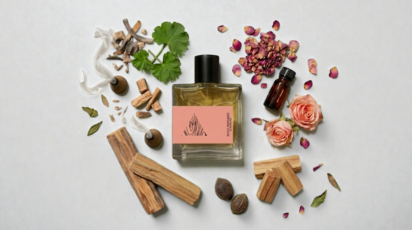 30ml Rook Perfumes London Eau De Parfum bottle featuring Smoky Rose & Cedar fragrance against a soft background.