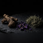 Rook Perfumes Faqqua Iris fragrance bottle with notes of royal iris and oak moss, showcasing elegant perfume packaging.