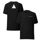 Rook unisex t-shirt in black with a minimalist design and the Rook Perfumes London logo displayed prominently.