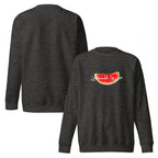 Unisex premium watermelon sweatshirt by Rook Perfumes London, featuring a vibrant design and comfortable fit.