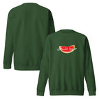 Unisex premium watermelon sweatshirt by Rook Perfumes London, featuring a vibrant watermelon graphic design.