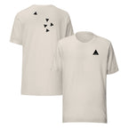 Suede unisex t-shirt by Rook Perfumes London, featuring a soft texture and casual design in a neutral color.