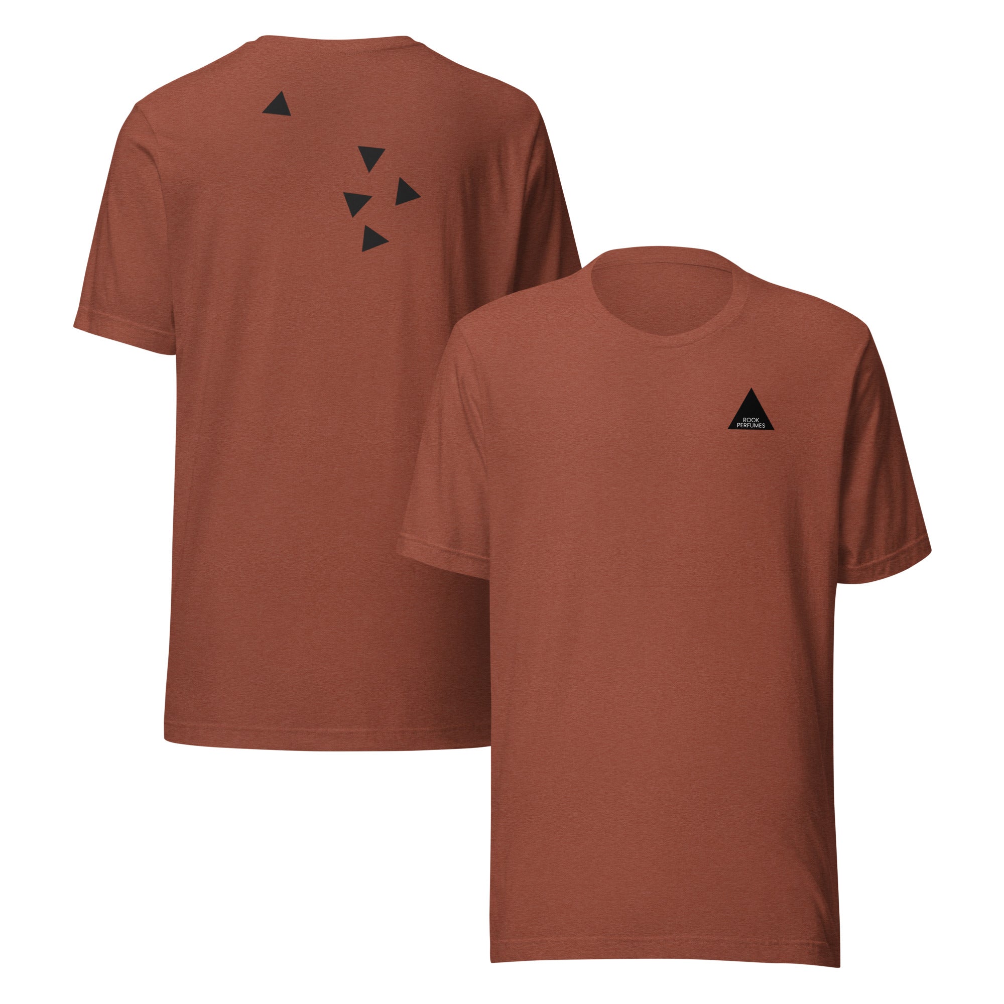 Unisex suede t-shirt by Rook Perfumes London in a soft texture with a modern fit and stylish design.