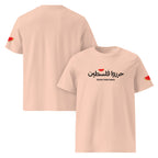 Unisex Rook Perfumes London T-shirt featuring a vibrant watermelon and "Free Palestine" graphic design.
